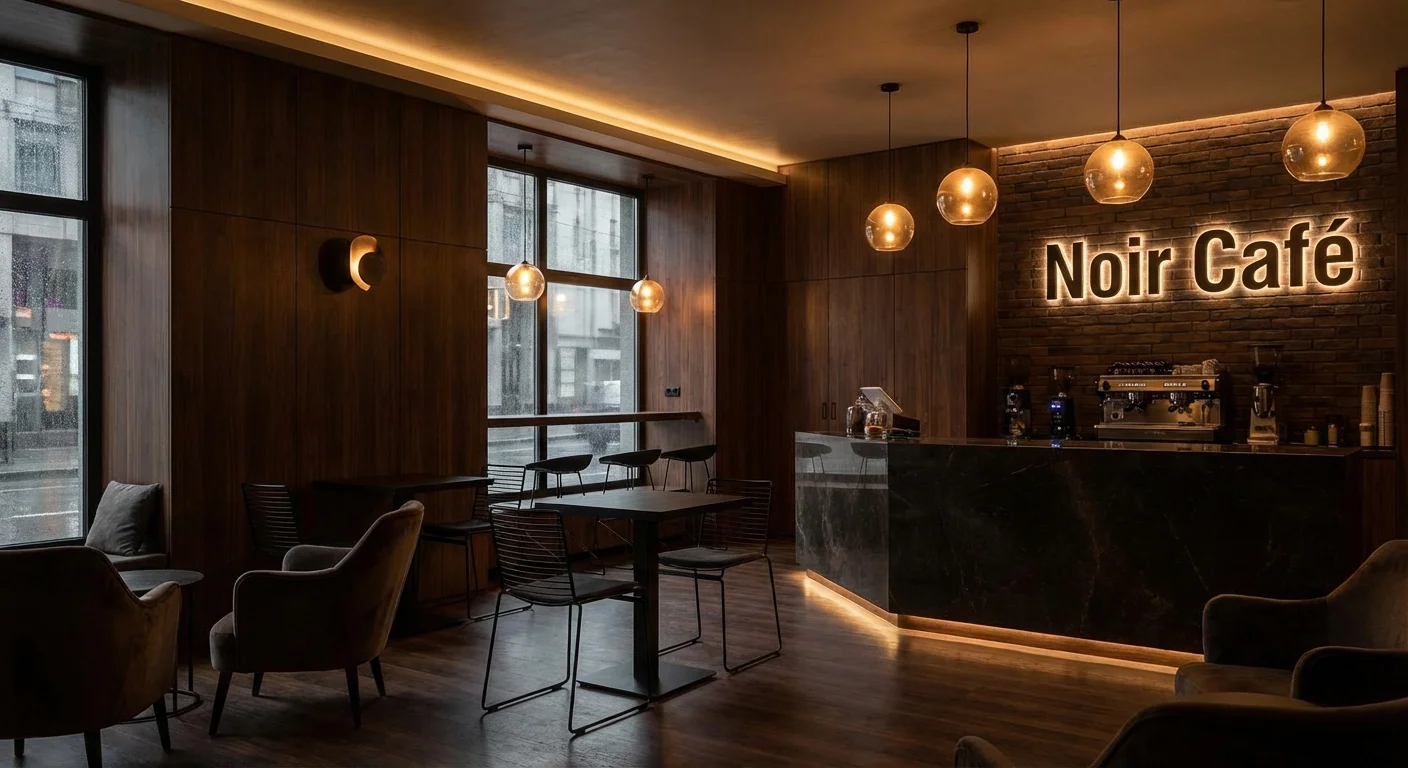 Noir Cafe interior
